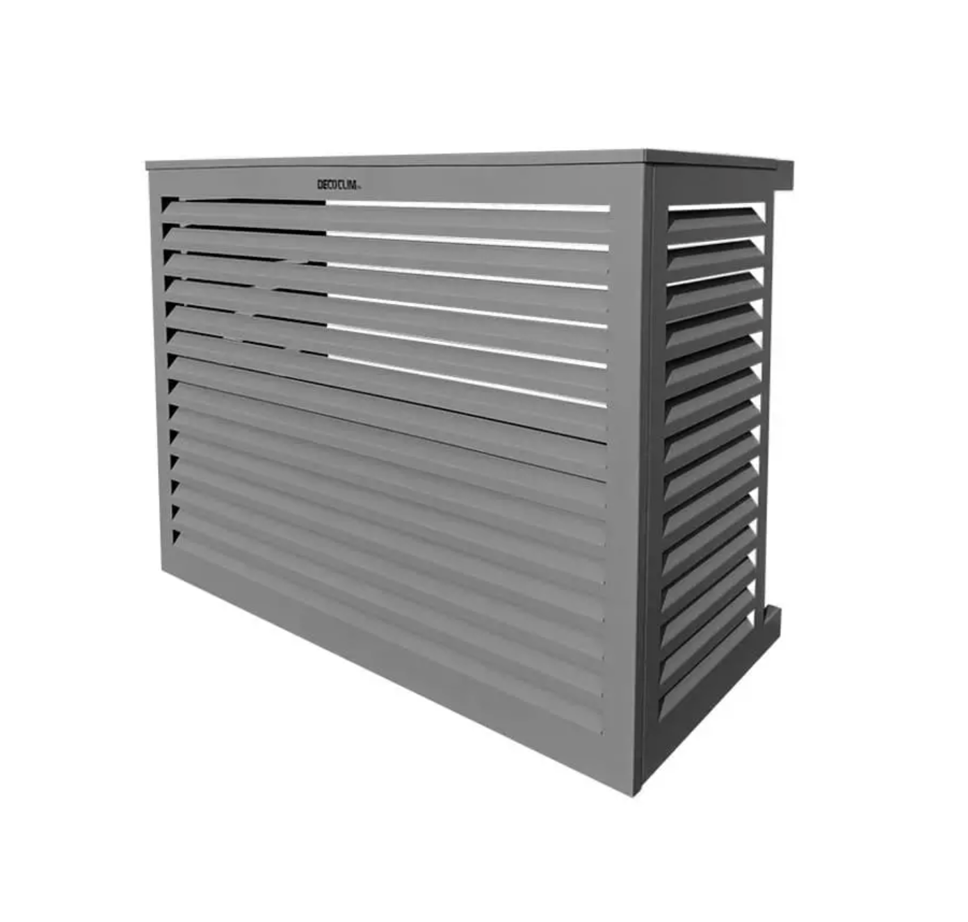 Cache Clim ALU Gris poussière (RAL 7037) DÉCOCLIM