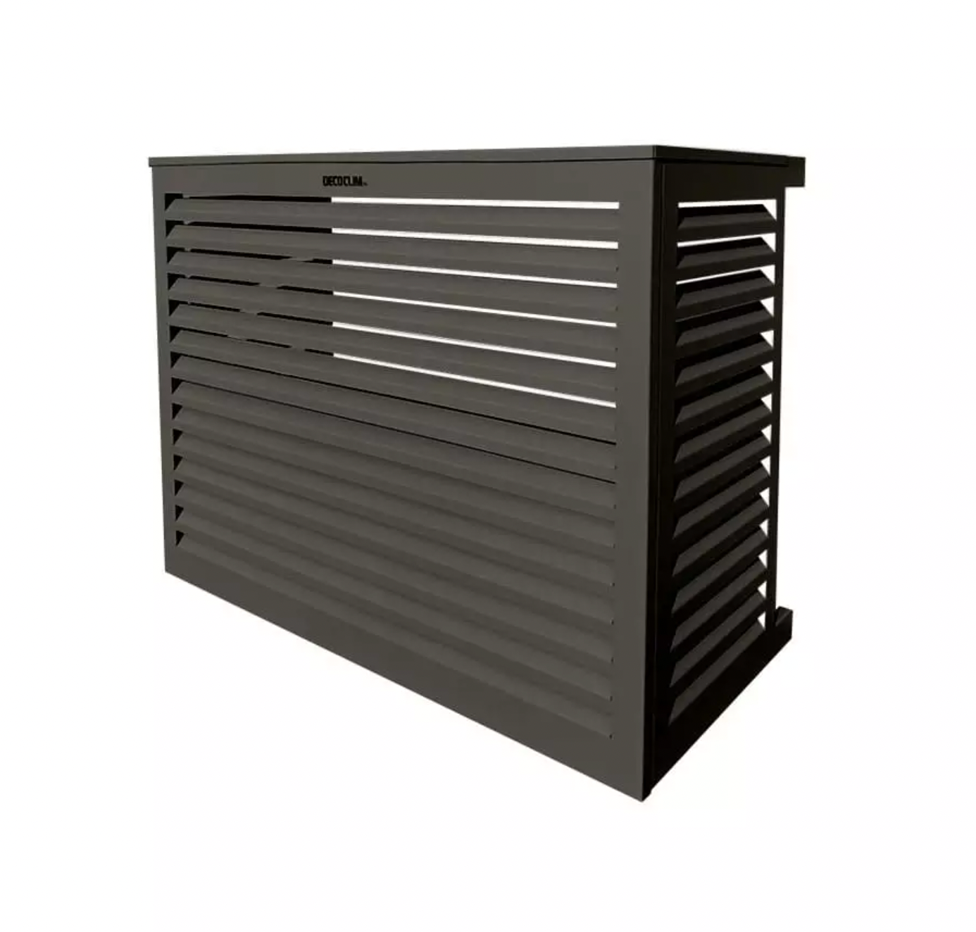 Cache Clim ALU gris terre d'ombre (RAL 7022) DÉCOCLIM
