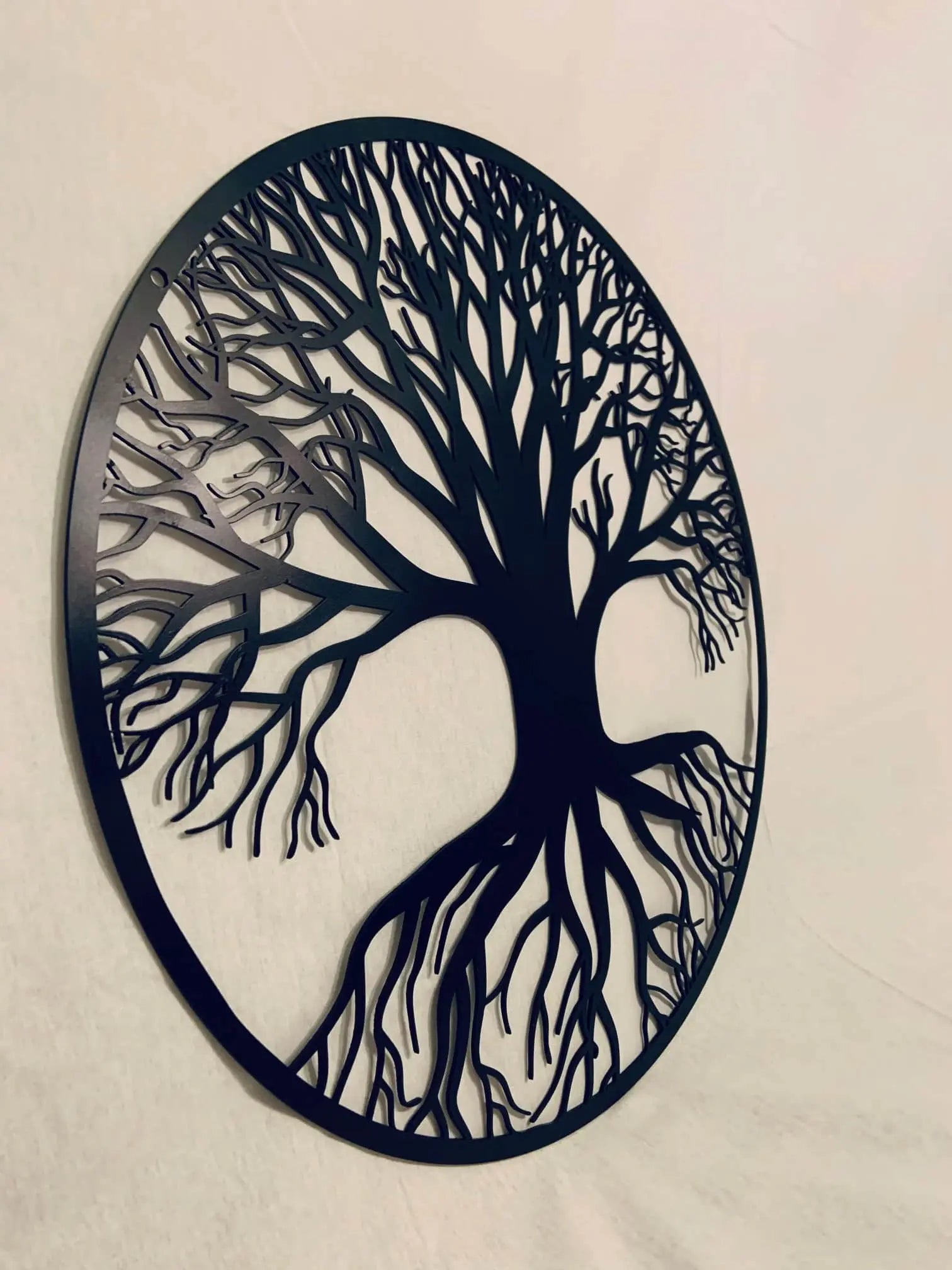 Arbre de vie en acier noir mat 123spa