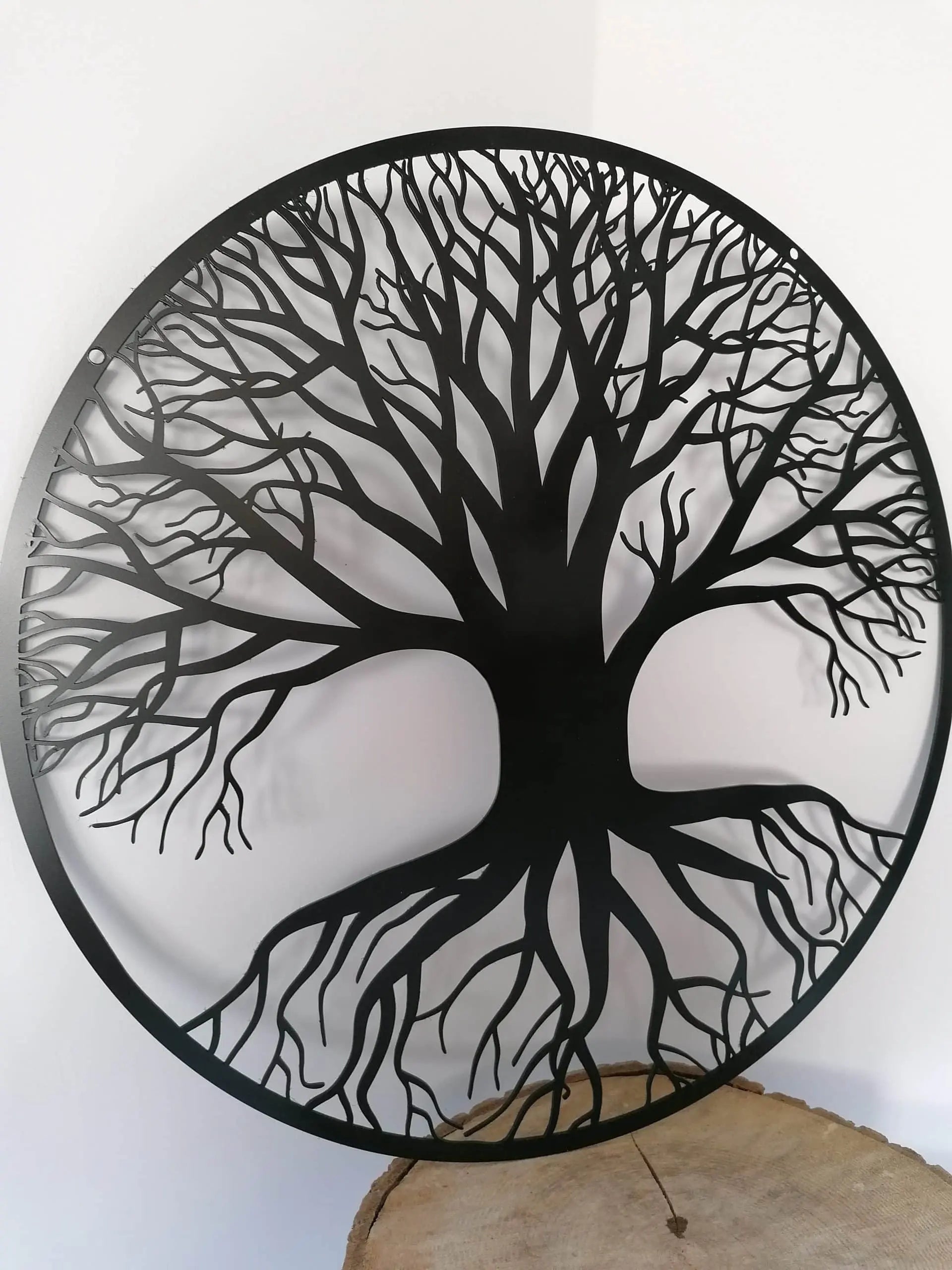 Arbre de vie en acier noir mat 123spa