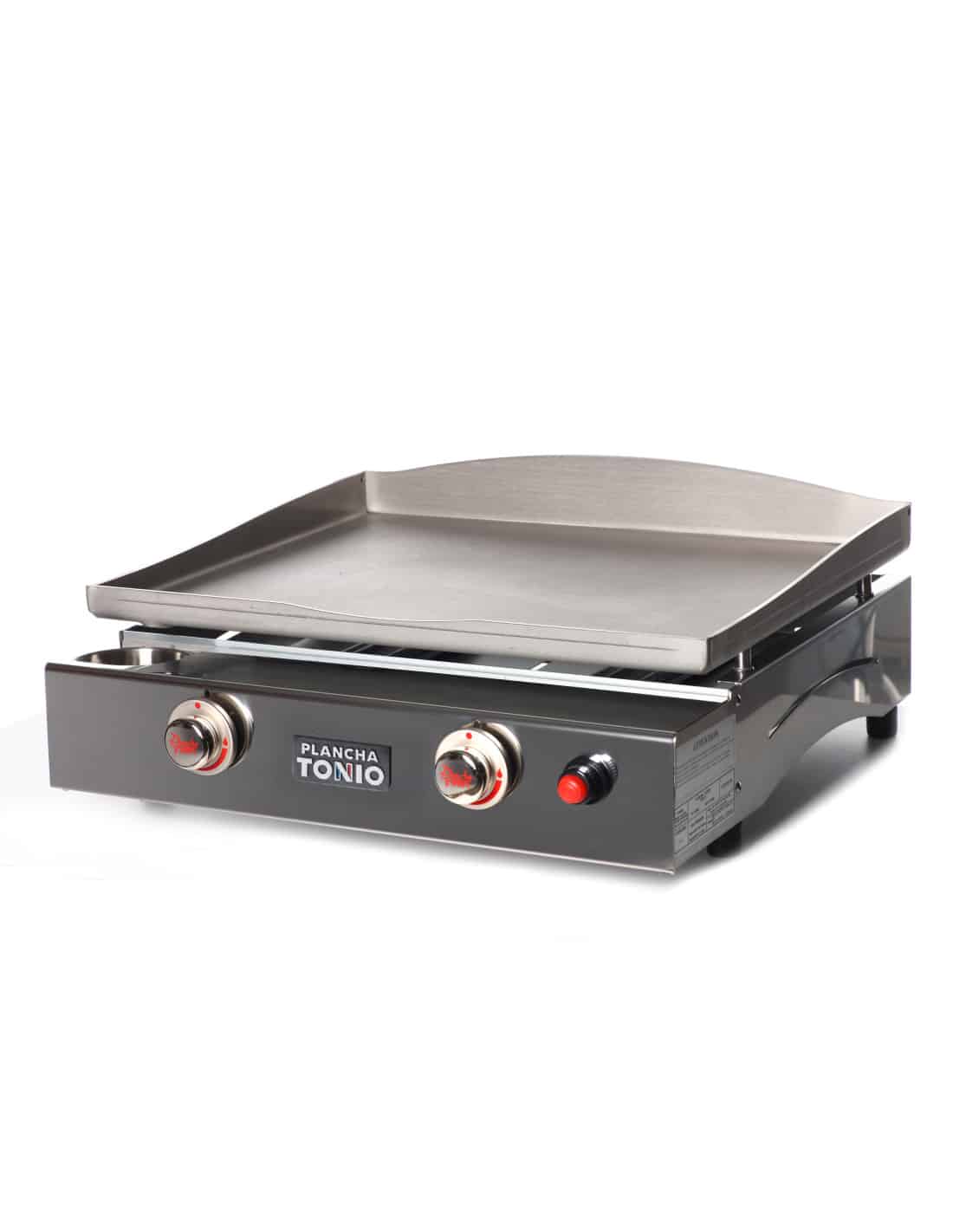 PLANCHA GAZ 2 FEUX LAGOA TOUT INOX