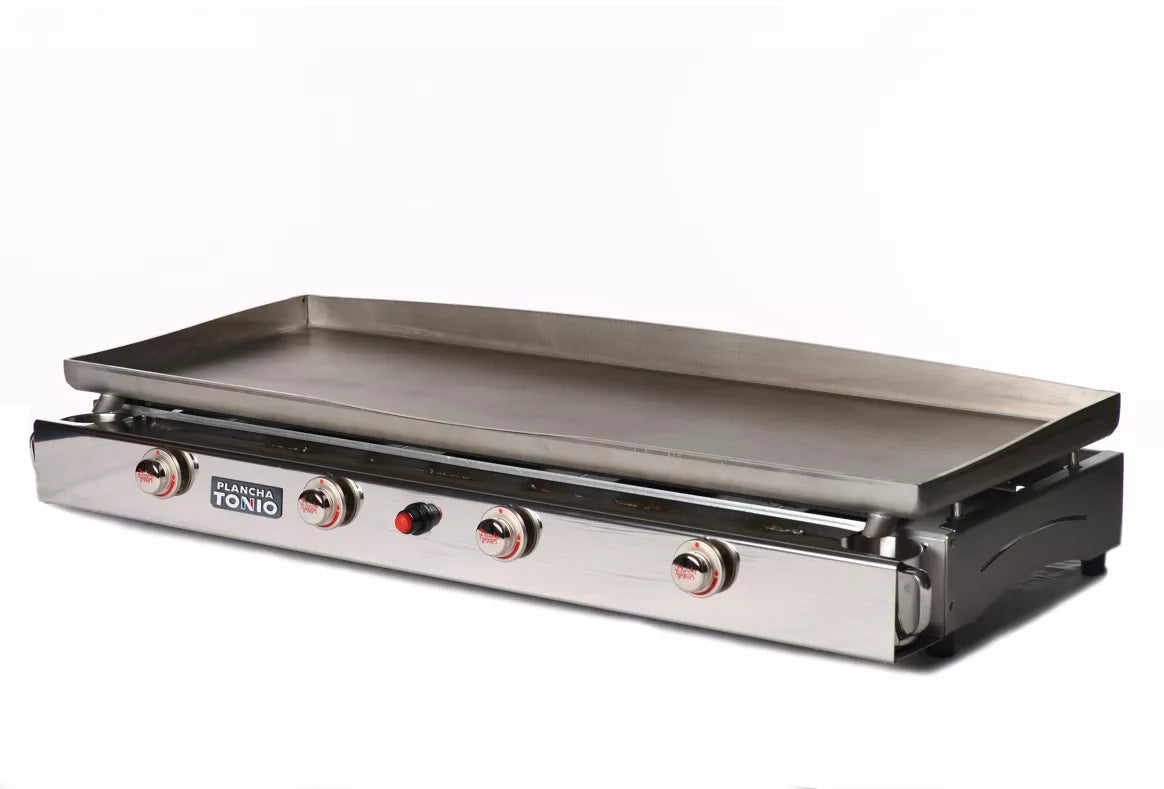 PLANCHA GAZ 4 FEUX LAGOA TOUT INOX