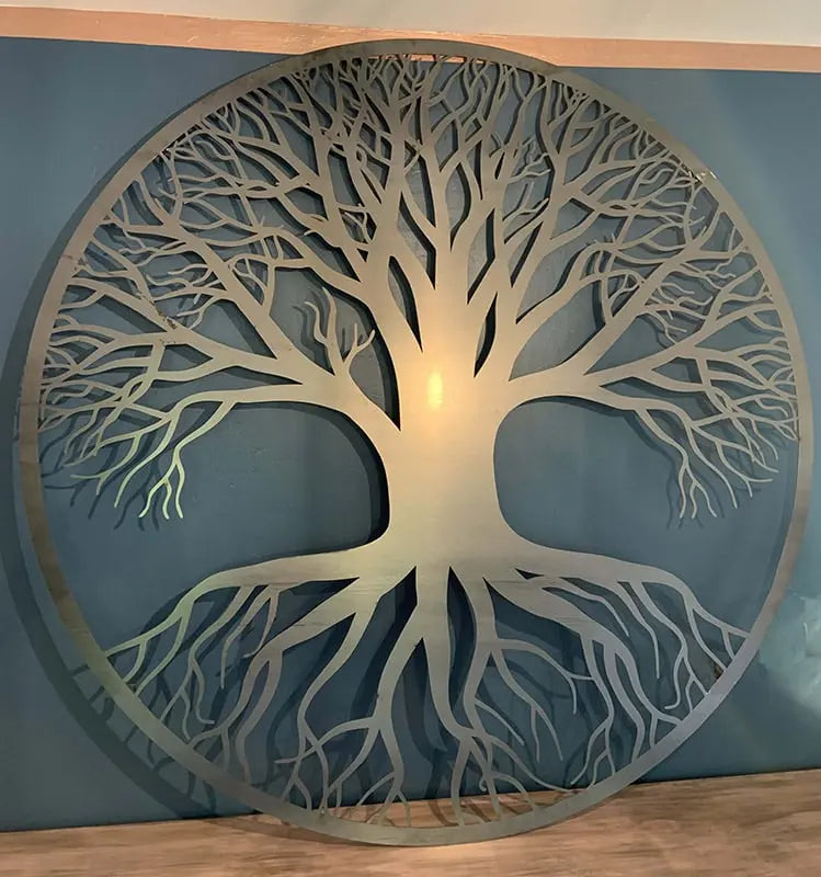 Arbre de vie en acier brut 123spa