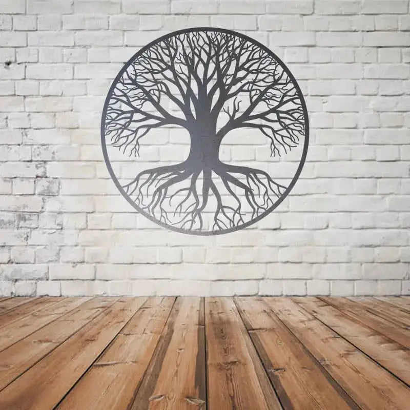Arbre de vie en acier brut 123spa