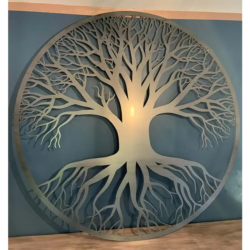 Arbre de vie en acier brut 123spa