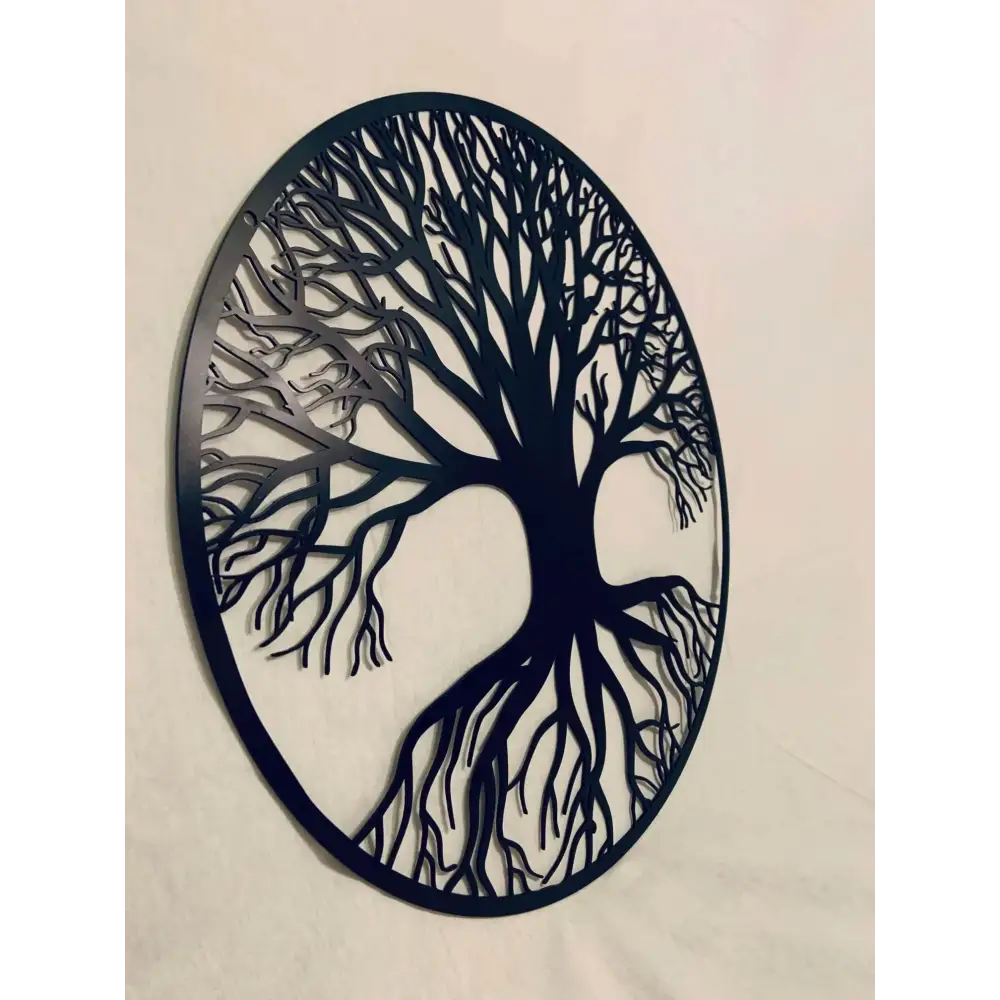 Arbre de vie en acier noir mat 123spa