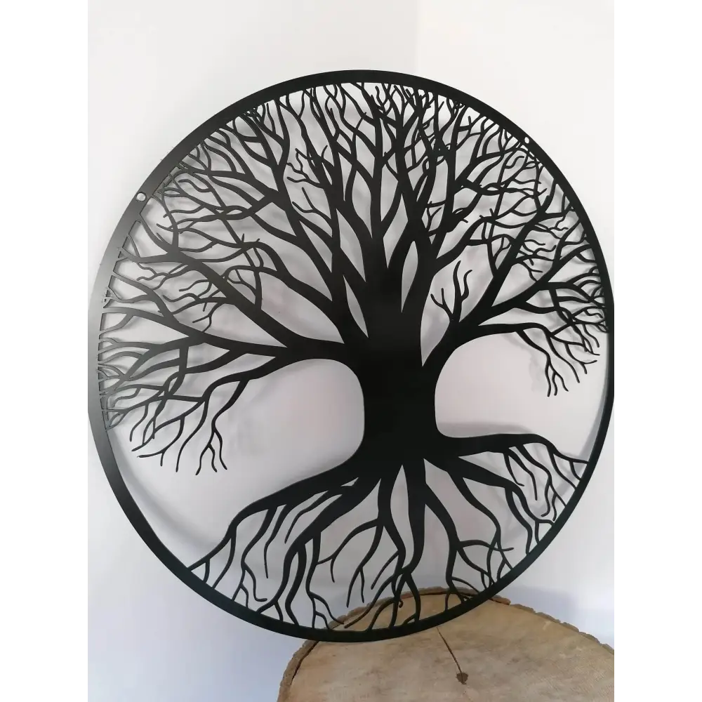 Arbre de vie en acier noir mat 123spa