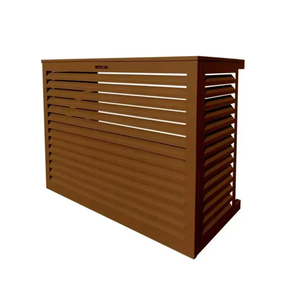 Cache Clim ALU Brun argile (RAL 8003) DÉCOCLIM 123spa