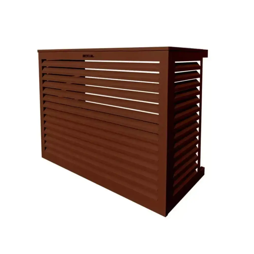 Cache Clim ALU Brun rouge (RAL 8012) DÉCOCLIM 123spa