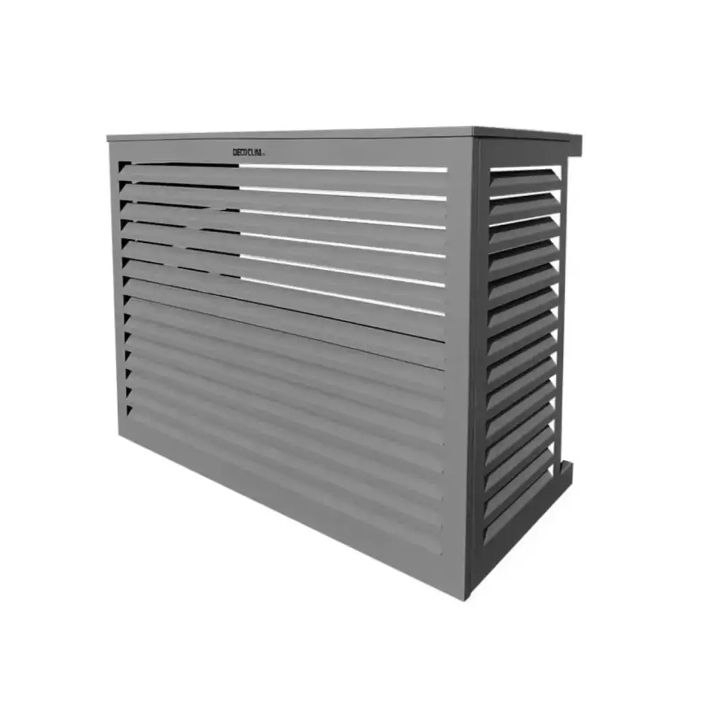 Cache Clim ALU Gris poussière (RAL 7037) DÉCOCLIM 123spa