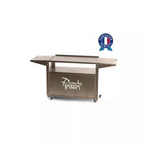 DESSERTE POUR PLANCHA GAZ 1, 2 OU 3 FEUX TOUT INOX 123spa