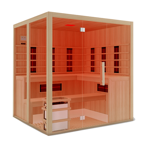 Sauna combiné finlandais/infrarouge PHEBUS 5-6 places