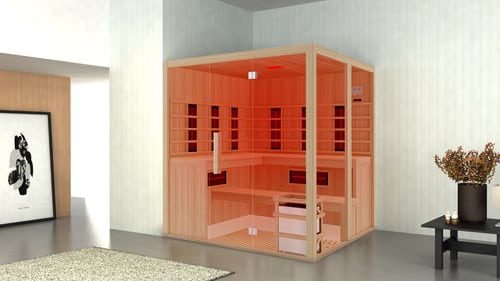 Sauna combiné finlandais/infrarouge PHEBUS 5-6 places