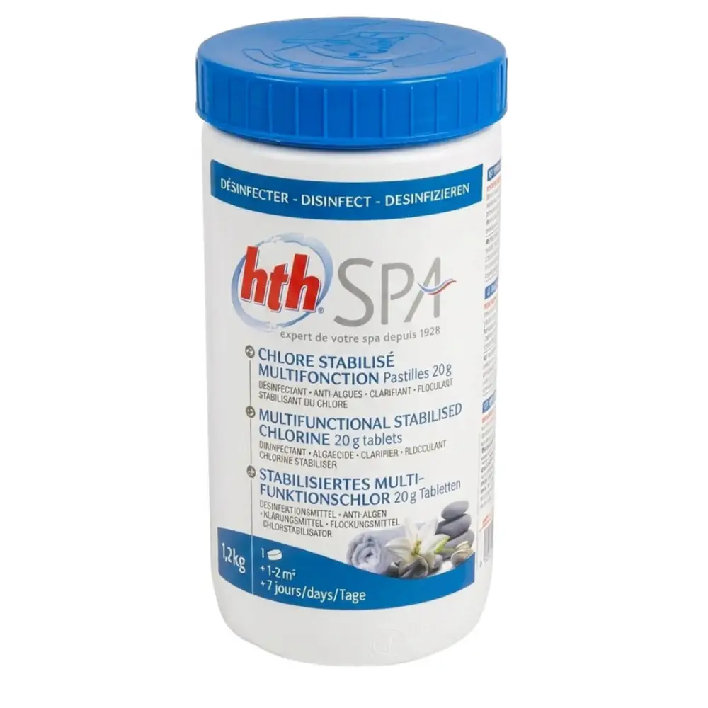 HTH Spa chlore lent stabilisé pastille 123spa