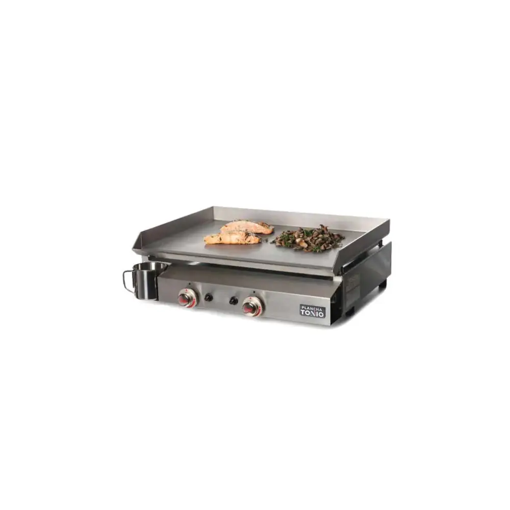 PLANCHA GAZ 2 FEUX BENTO TOUT INOX 123spa