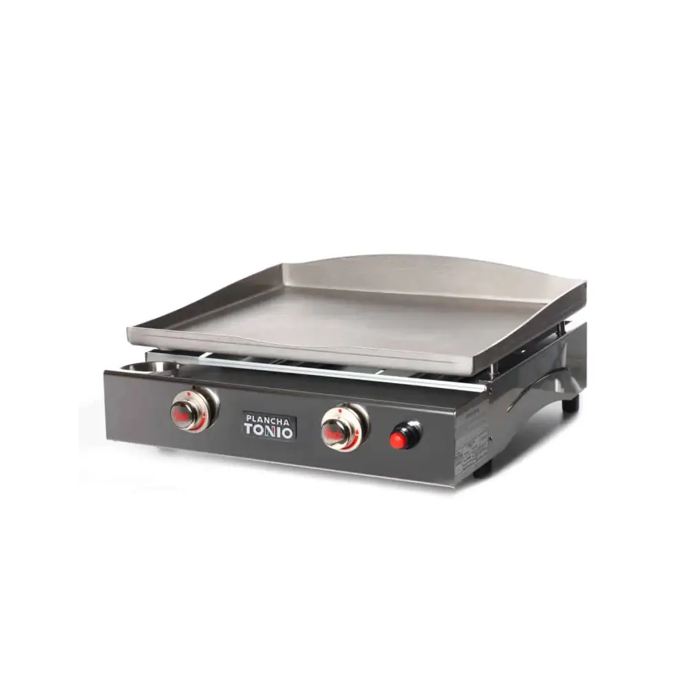 PLANCHA GAZ 2 FEUX LAGOA TOUT INOX 123spa