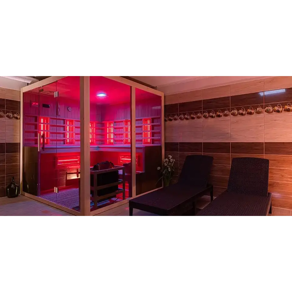 Sauna combiné finlandais/infrarouge PHEBUS 5-6 places 123spa