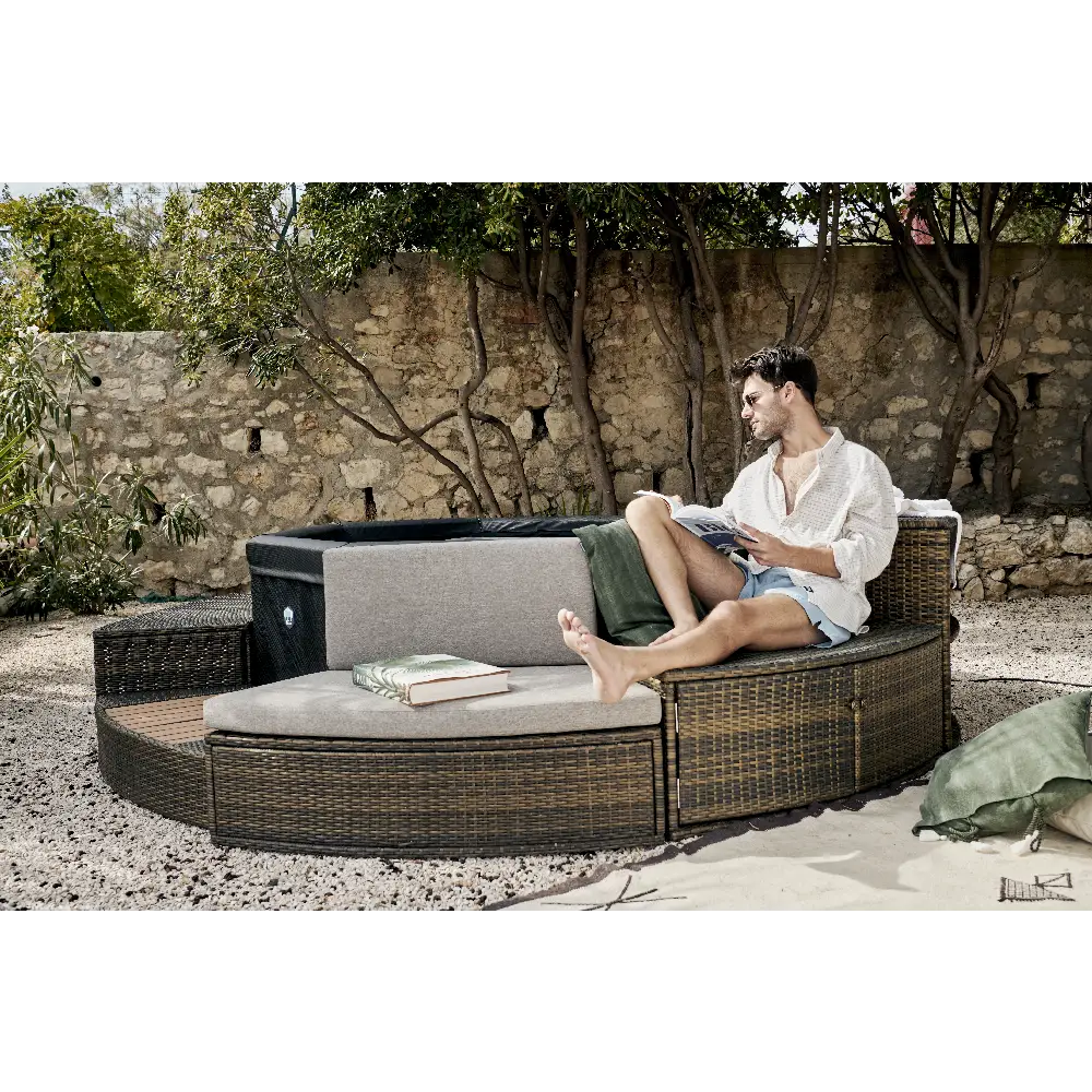 Spa semi-rigide Netspa OCTOPUS 4/6 personnes avec mobilier 123spa