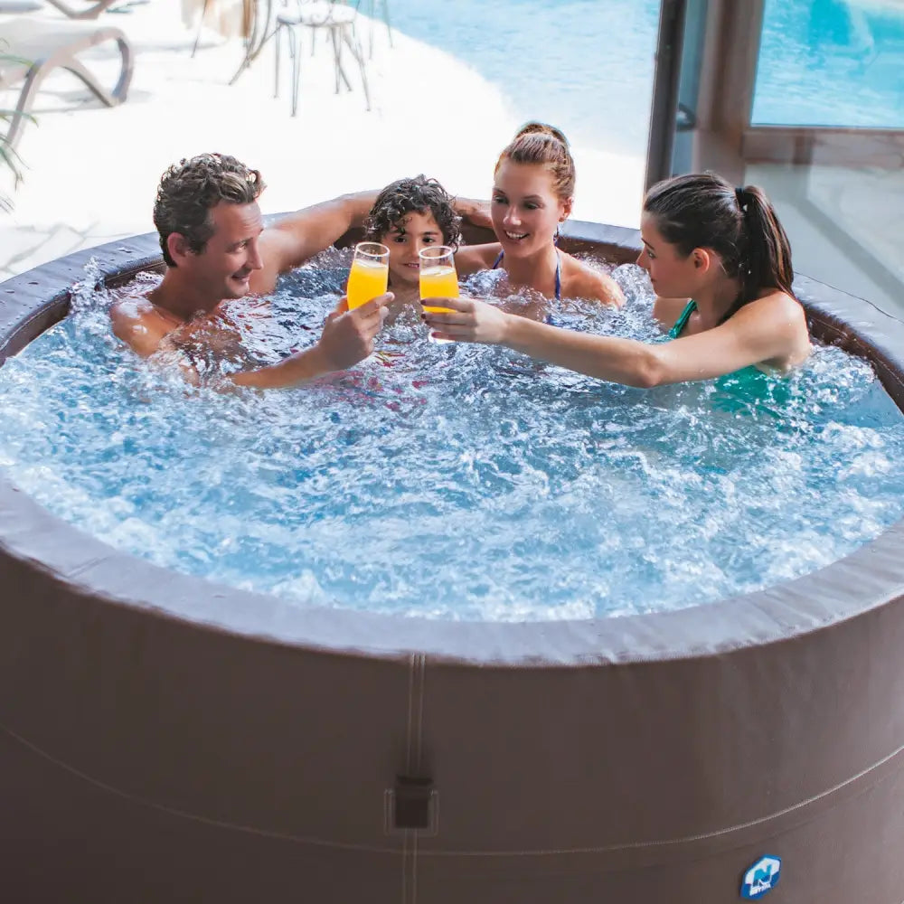 Spa semi-rigide Netspa VITA PREMIUM 6 personnes avec mobilier 123spa