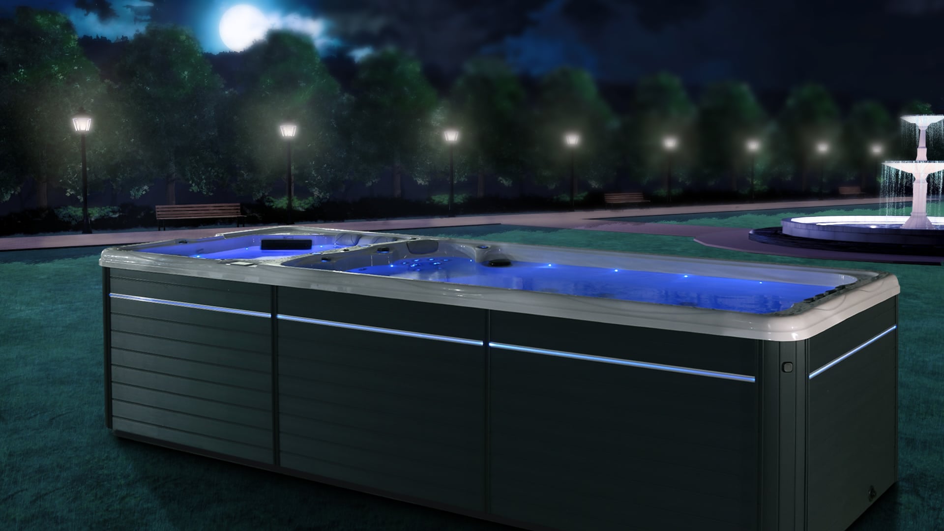 Spa de nage bi-zone - César