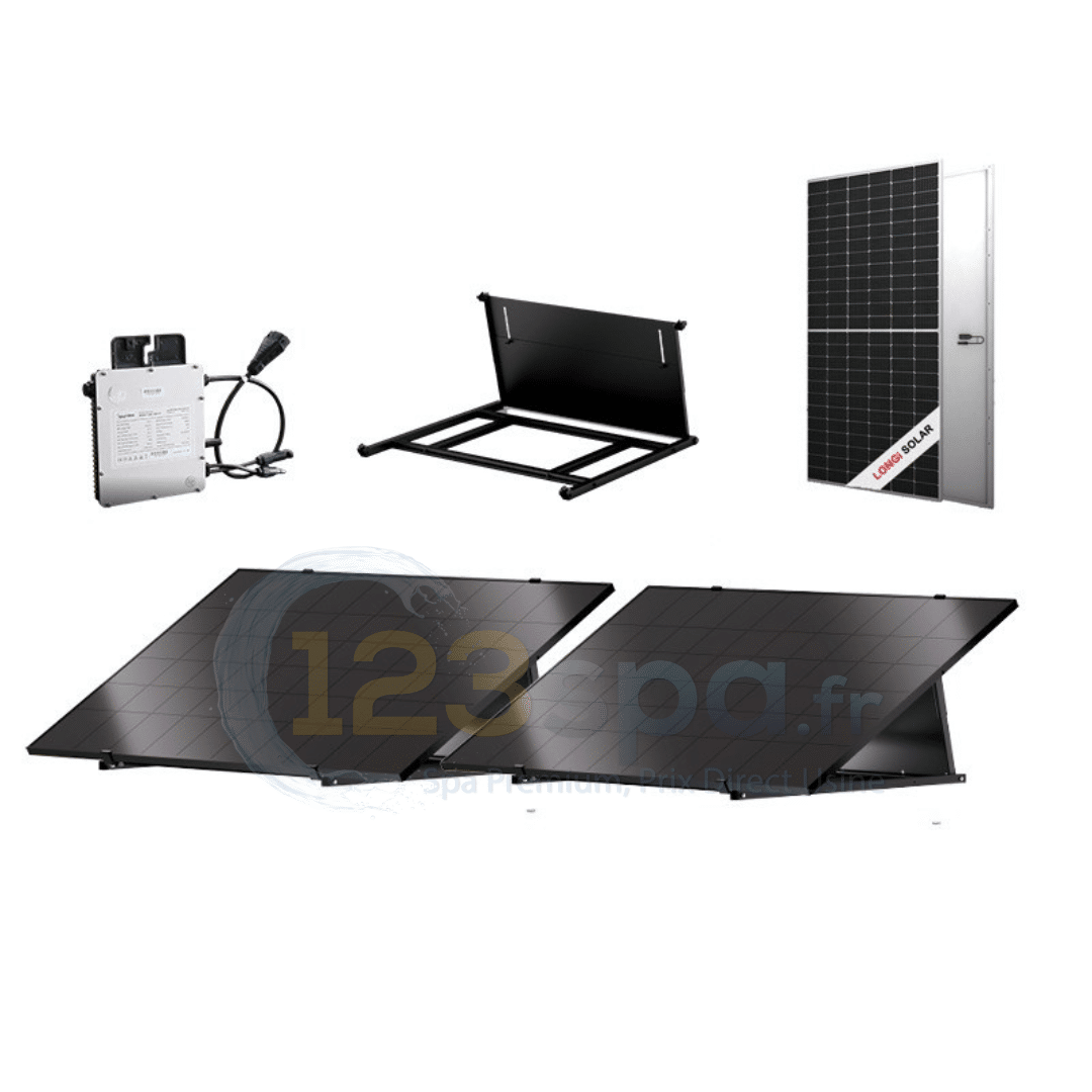 Kit panneau solaire Plug and Play - 2 panneaux 400Wc chacun