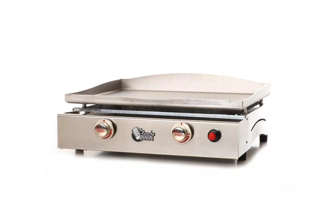 PLANCHA GAZ 2 FEUX LAGOA TOUT INOX