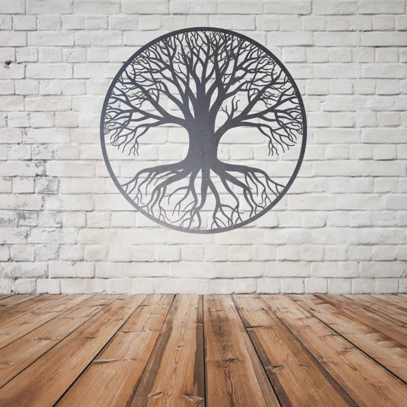 Arbre de vie en acier brut