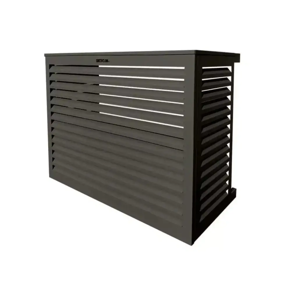 Cache Clim ALU gris terre d'ombre (RAL 7022) DÉCOCLIM  123spa