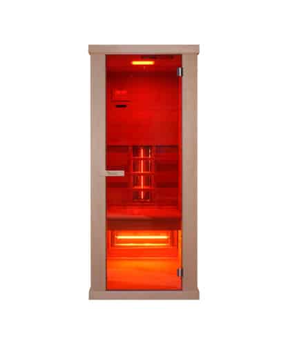 sauna infrarouge rouge