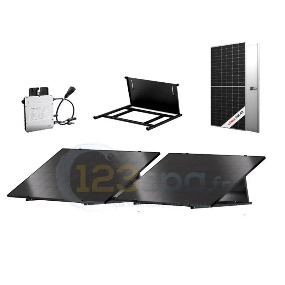 Kit panneau solaire Plug and Play - 2 panneaux 400Wc chacun  123spa