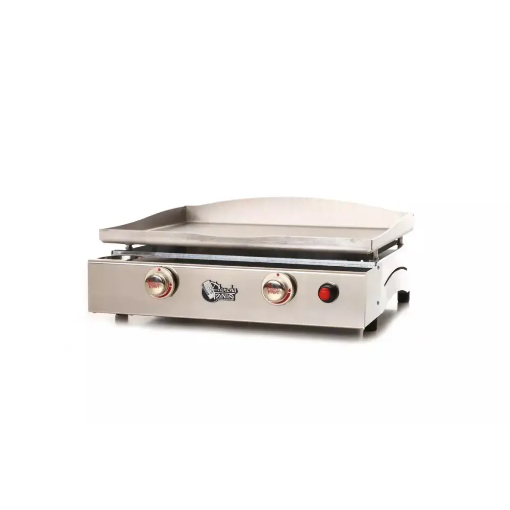 PLANCHA GAZ 2 FEUX LAGOA TOUT INOX  123spa