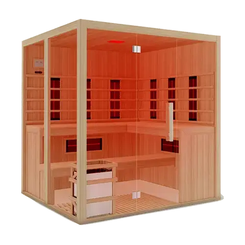 Sauna combiné finlandais/infrarouge PHEBUS 5-6 places  123spa