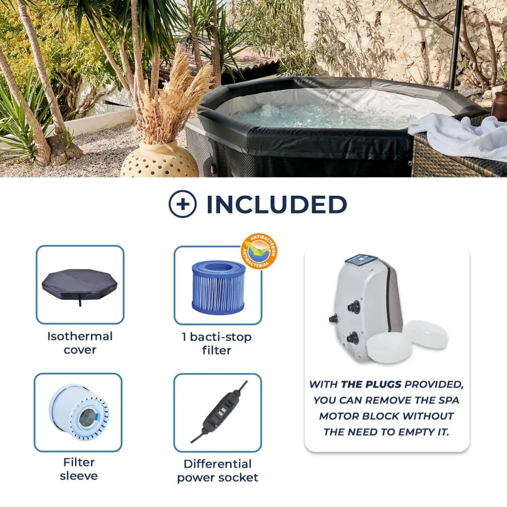 Spa semi-rigide Netspa OCTOPUS 4/6 personnes  123spa