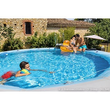 Kit piscine ZODIAC Original ronde - Diamètre extérieur 9,50 m 9 Kit piscine ZODIAC 5m Vue cote