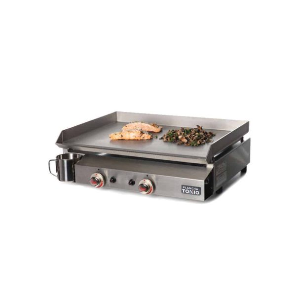 plancha gaz 2 feux bento tout inox 1