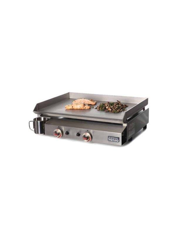 plancha gaz 2 feux bento tout inox 1